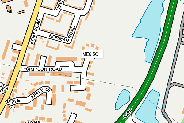 ME6 5QH map - OS OpenMap – Local (Ordnance Survey)