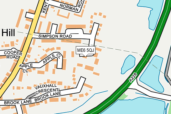 ME6 5QJ map - OS OpenMap – Local (Ordnance Survey)