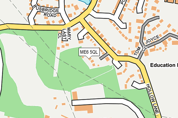 ME6 5QL map - OS OpenMap – Local (Ordnance Survey)