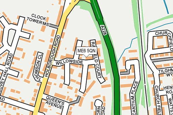 ME6 5QN map - OS OpenMap – Local (Ordnance Survey)