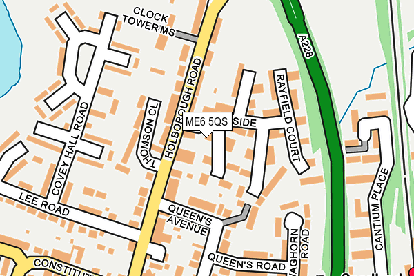ME6 5QS map - OS OpenMap – Local (Ordnance Survey)