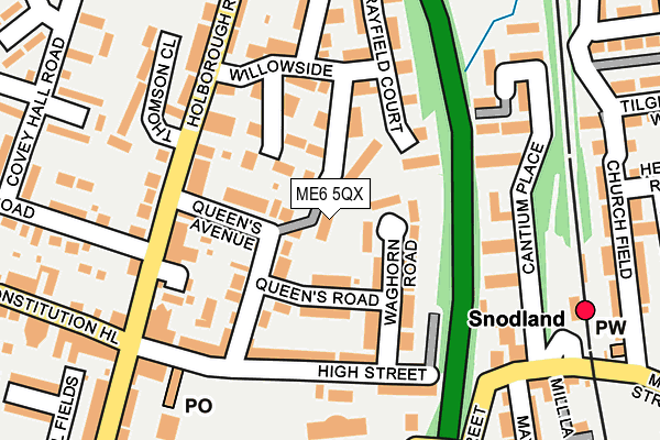 ME6 5QX map - OS OpenMap – Local (Ordnance Survey)