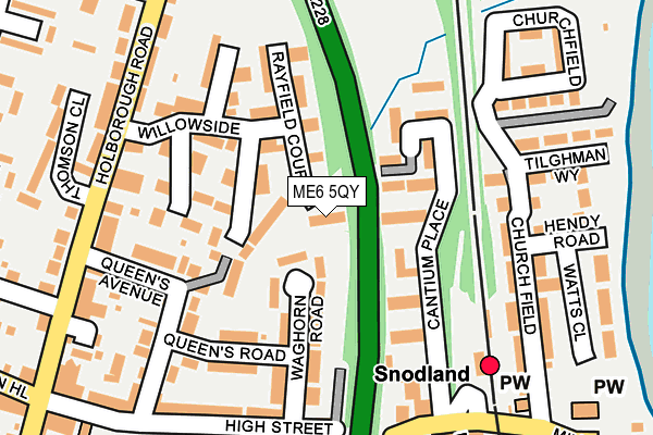 ME6 5QY map - OS OpenMap – Local (Ordnance Survey)