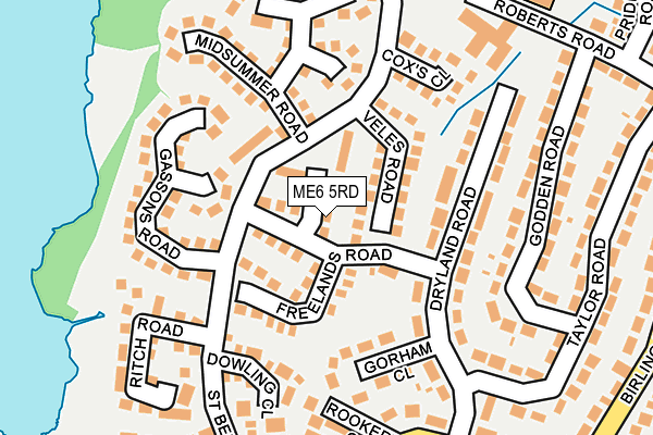 ME6 5RD map - OS OpenMap – Local (Ordnance Survey)