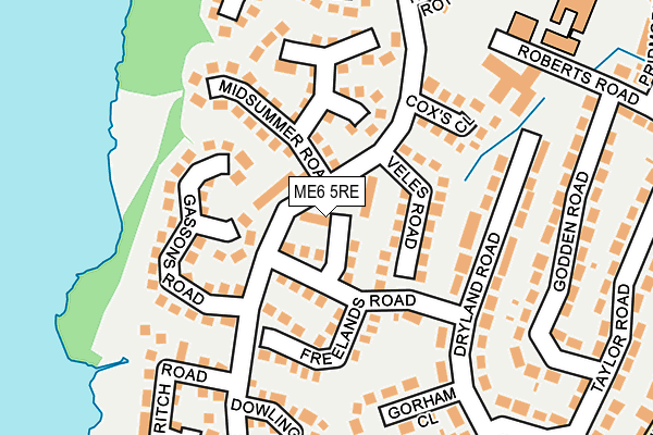ME6 5RE map - OS OpenMap – Local (Ordnance Survey)