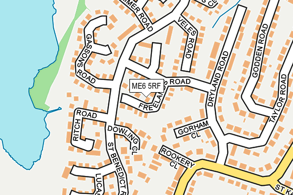ME6 5RF map - OS OpenMap – Local (Ordnance Survey)