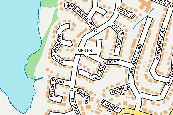 ME6 5RG map - OS OpenMap – Local (Ordnance Survey)