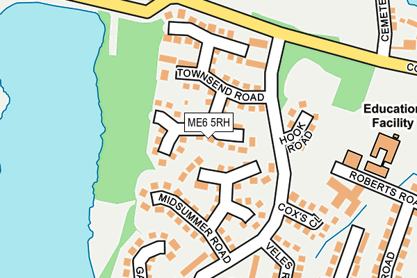 ME6 5RH map - OS OpenMap – Local (Ordnance Survey)