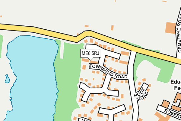 ME6 5RJ map - OS OpenMap – Local (Ordnance Survey)