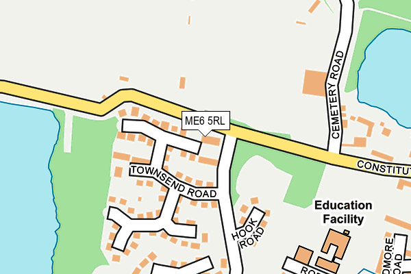 ME6 5RL map - OS OpenMap – Local (Ordnance Survey)