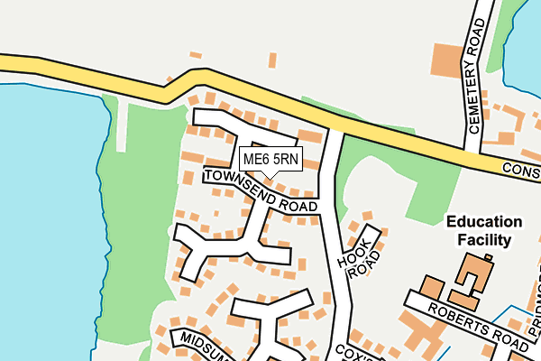 ME6 5RN map - OS OpenMap – Local (Ordnance Survey)