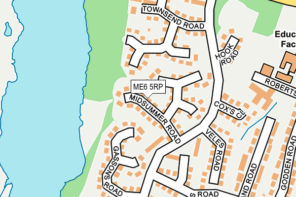 ME6 5RP map - OS OpenMap – Local (Ordnance Survey)
