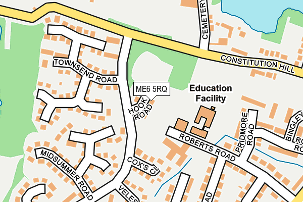 ME6 5RQ map - OS OpenMap – Local (Ordnance Survey)