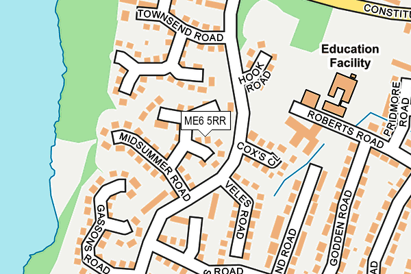 ME6 5RR map - OS OpenMap – Local (Ordnance Survey)