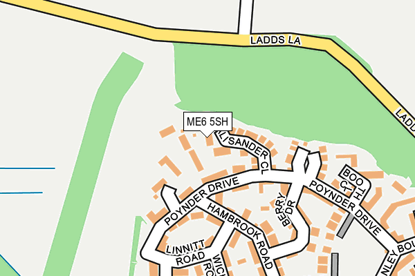 ME6 5SH map - OS OpenMap – Local (Ordnance Survey)