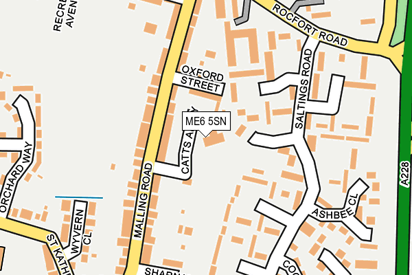 ME6 5SN map - OS OpenMap – Local (Ordnance Survey)