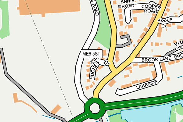 ME6 5ST map - OS OpenMap – Local (Ordnance Survey)