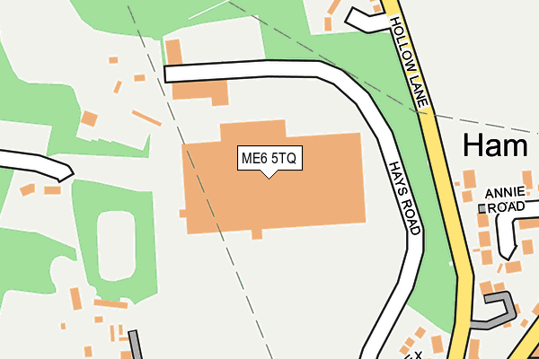 ME6 5TQ map - OS OpenMap – Local (Ordnance Survey)