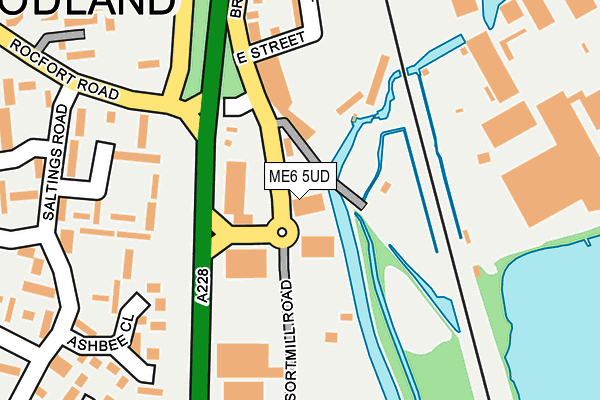 ME6 5UD map - OS OpenMap – Local (Ordnance Survey)