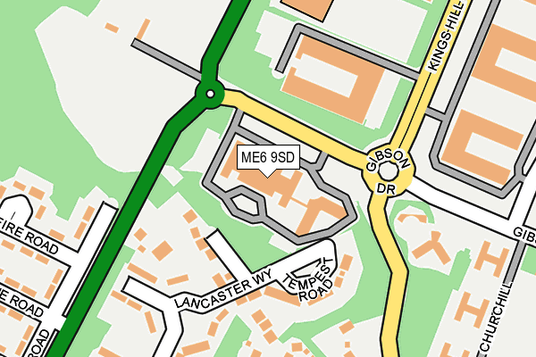 ME6 9SD map - OS OpenMap – Local (Ordnance Survey)