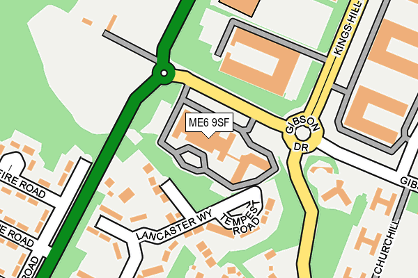 ME6 9SF map - OS OpenMap – Local (Ordnance Survey)
