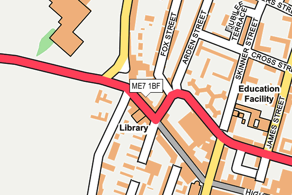 ME7 1BF map - OS OpenMap – Local (Ordnance Survey)