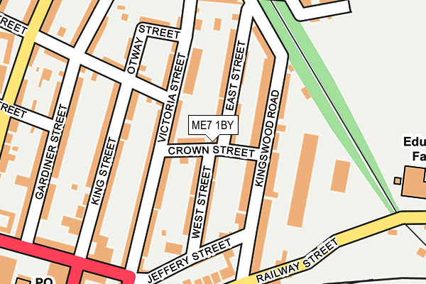 ME7 1BY map - OS OpenMap – Local (Ordnance Survey)
