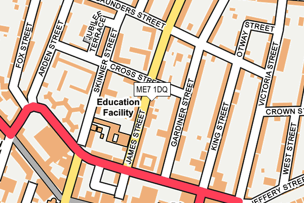 ME7 1DQ map - OS OpenMap – Local (Ordnance Survey)