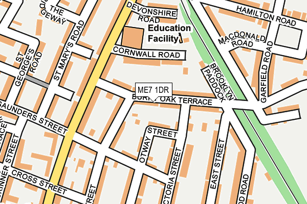 ME7 1DR map - OS OpenMap – Local (Ordnance Survey)