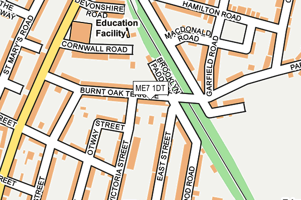 ME7 1DT map - OS OpenMap – Local (Ordnance Survey)