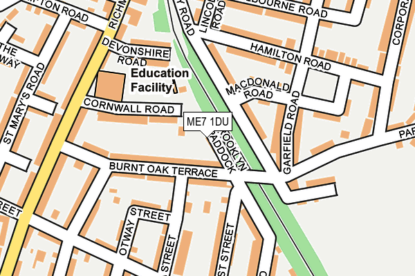ME7 1DU map - OS OpenMap – Local (Ordnance Survey)