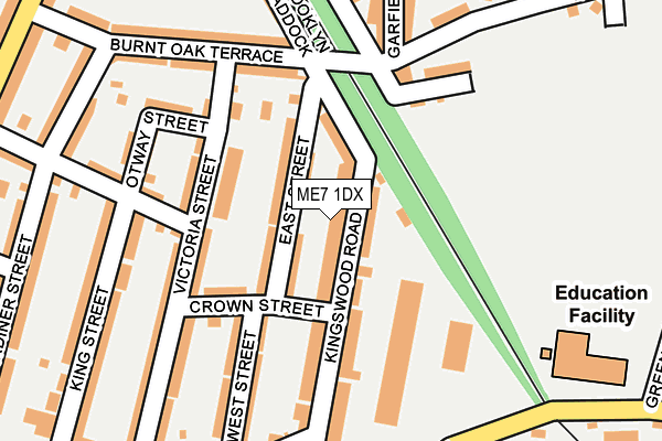 ME7 1DX map - OS OpenMap – Local (Ordnance Survey)