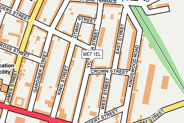 ME7 1EL map - OS OpenMap – Local (Ordnance Survey)