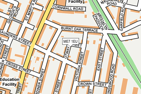 ME7 1EU map - OS OpenMap – Local (Ordnance Survey)