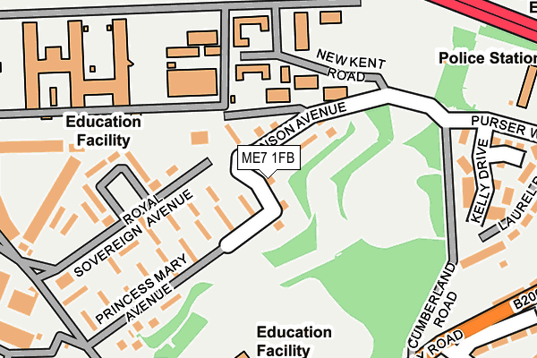 ME7 1FB map - OS OpenMap – Local (Ordnance Survey)
