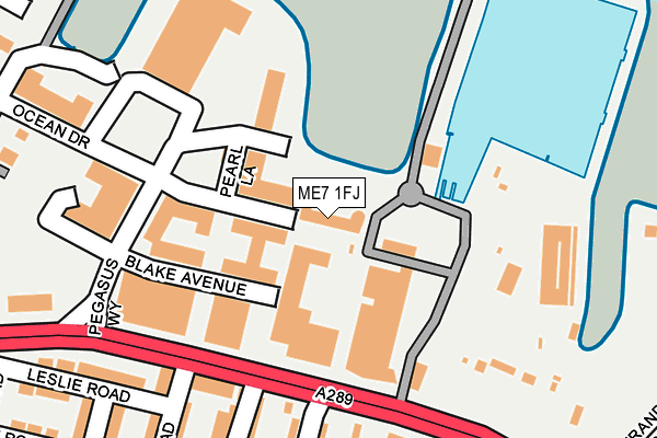 ME7 1FJ map - OS OpenMap – Local (Ordnance Survey)