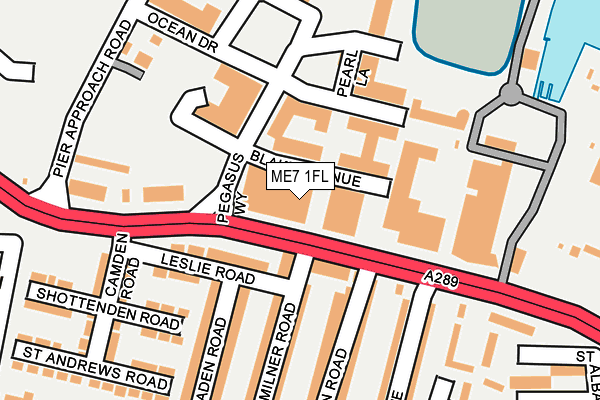 ME7 1FL map - OS OpenMap – Local (Ordnance Survey)