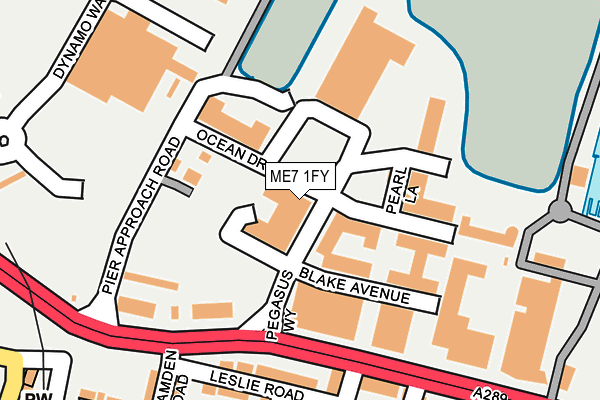 ME7 1FY map - OS OpenMap – Local (Ordnance Survey)