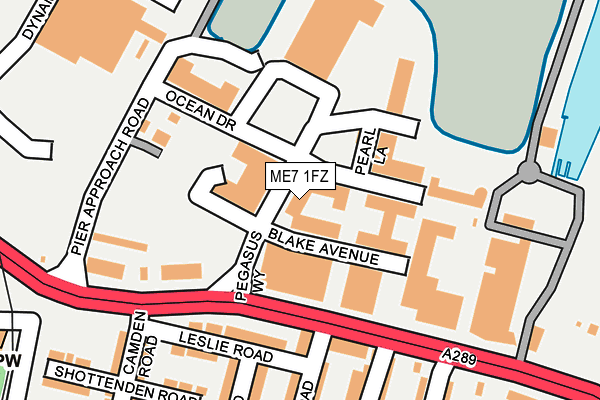 ME7 1FZ map - OS OpenMap – Local (Ordnance Survey)