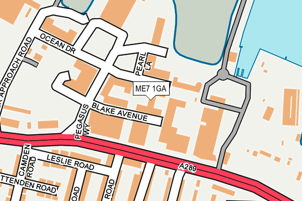 ME7 1GA map - OS OpenMap – Local (Ordnance Survey)