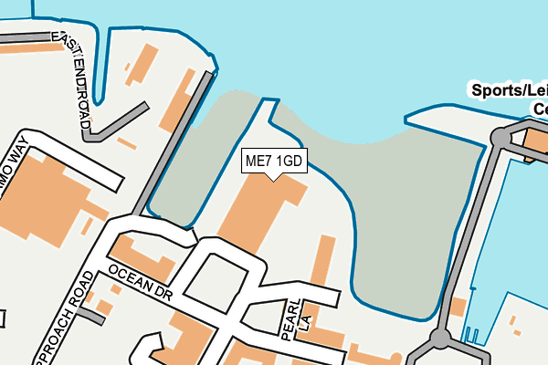 ME7 1GD map - OS OpenMap – Local (Ordnance Survey)