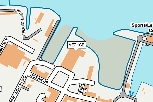 ME7 1GE map - OS OpenMap – Local (Ordnance Survey)