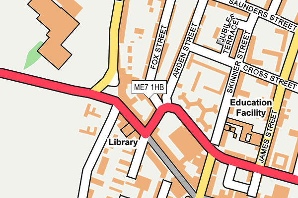 ME7 1HB map - OS OpenMap – Local (Ordnance Survey)