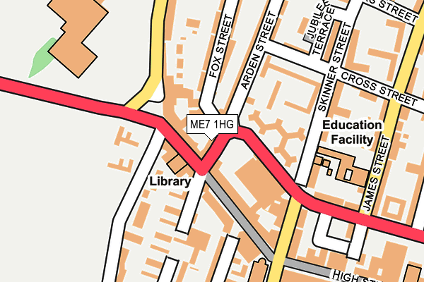 ME7 1HG map - OS OpenMap – Local (Ordnance Survey)