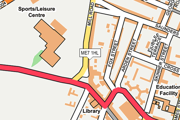ME7 1HL map - OS OpenMap – Local (Ordnance Survey)
