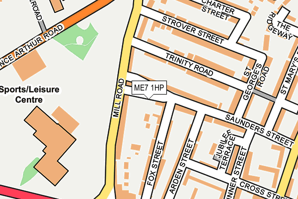 ME7 1HP map - OS OpenMap – Local (Ordnance Survey)