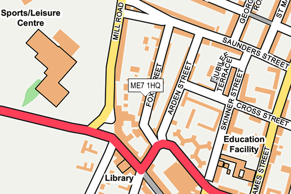 ME7 1HQ map - OS OpenMap – Local (Ordnance Survey)