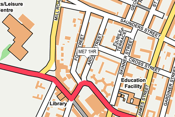 ME7 1HR map - OS OpenMap – Local (Ordnance Survey)