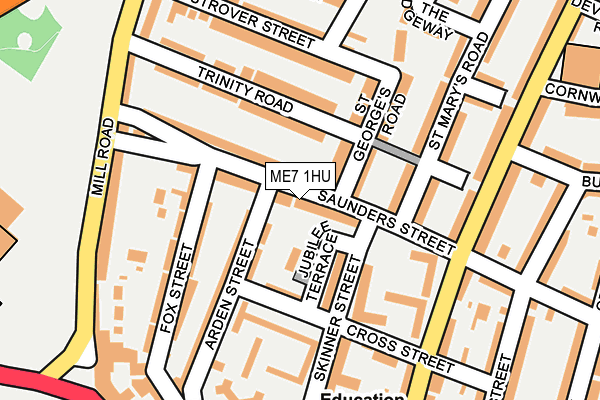 ME7 1HU map - OS OpenMap – Local (Ordnance Survey)