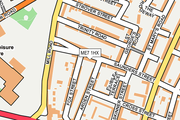 ME7 1HX map - OS OpenMap – Local (Ordnance Survey)